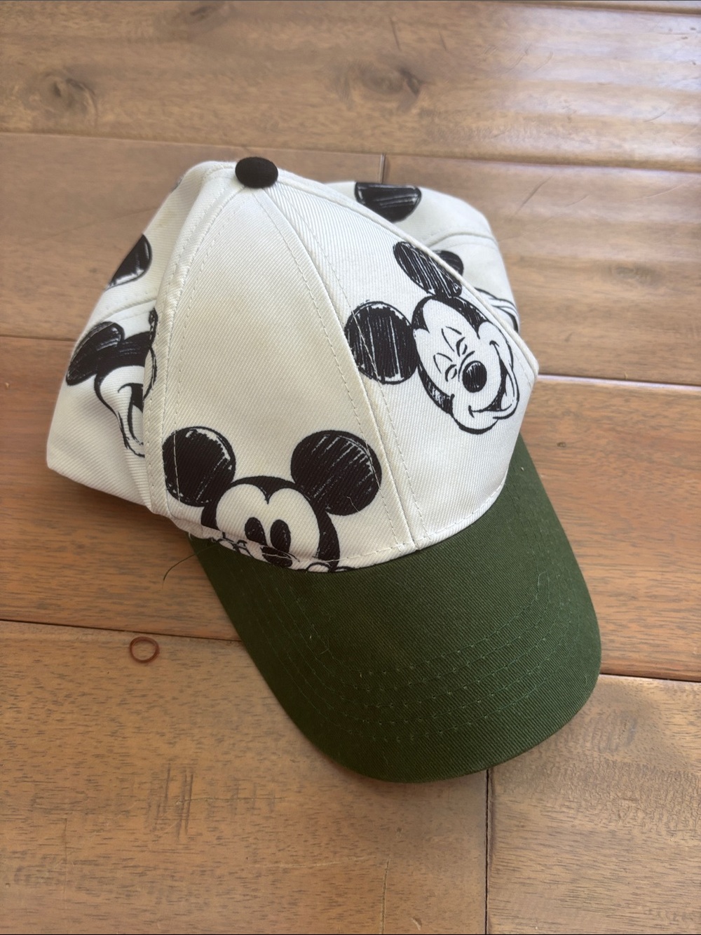 Disney Kids Mickey Mouse Cap - White & Green